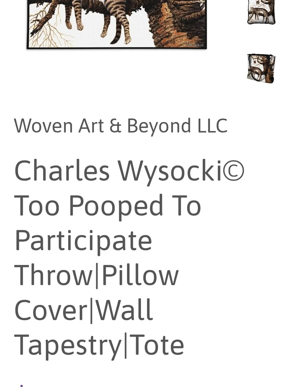 Too Pooped To Participate Wall Tapestry in Brown and Black